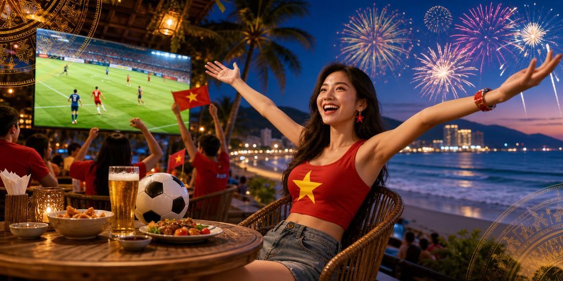 Người dùng tại Nha Trang xem kèo trận đấu trực tuyến tại quán cà phê